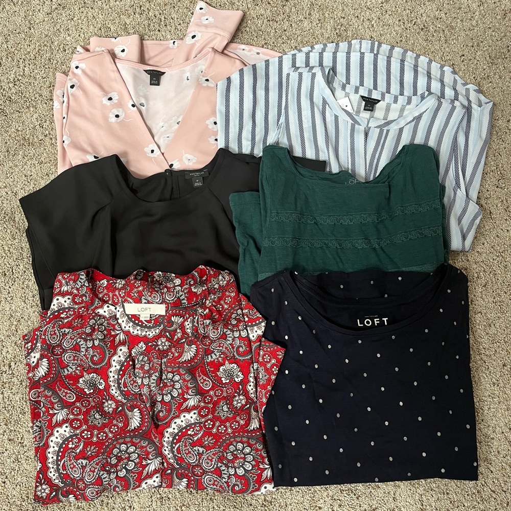 Ann Taylor and Ann Taylor LOFT Bundle/set of various XS/S tops